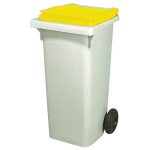 Conteneurs poubelles � couvercles color�s