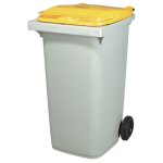 Conteneurs poubelles � couvercles color�s