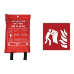 Couverture anti - feu incombustible en sachet souple avec panneau