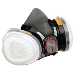 Demi - masque respiratoire force 8 de protection respiratoire bi - filtre standard