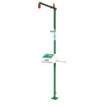 Douche de s�curit� non chauff�e avec lave yeux � vasque ferm�e en abs