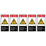 Etiquettes ansi z535   danger lectricit