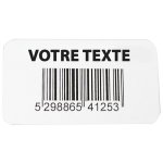 Etiquettes code  barres en vinyle renforc