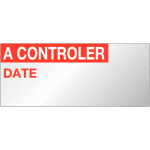 Etiquettes de contrle  complter en aluminium - a contrler