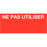 Etiquettes de contr�le � compl�ter en aluminium - ne pas utiliser