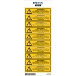 Etiquette pour extincteur - danger : pfas