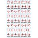 Etiquettes d'identification clp  attention  - ghs04