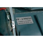 �tiquettes d'identification type plaque de signal�tique m�tallis�e - m710 et bmp71