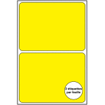 Etiquettes en papier imprimables - colores