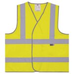Gilet de scurit haute visibilit 2 ceintures + 2 bretelles rflchissantes