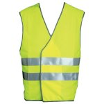 Gilet de signalisation rtro - rflchissant jaune