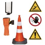 Kit 4 balises seton easyextend + 2 supports panneau + 4 c�nes de signalisation