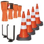 Kit 4 balises seton easyextend + 2 supports panneau + 4 c�nes de signalisation