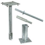 Kit d'ancrage m�canique pour poteau de 60 mm de diam�tre