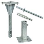 Kit d'ancrage mcanique pour poteau carr 40x40 mm