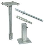 Kit d'ancrage m�canique pour poteau carr� 40x40 mm