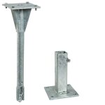 Kit d'ancrage m�canique pour poteau carr� 40x40 mm