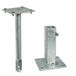 Kit d'ancrage m�canique pour poteau carr� 40x40 mm