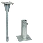 Kit d'ancrage m�canique pour poteau carr� 40x40 mm