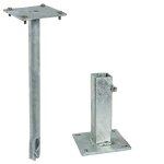 Kit d'ancrage m�canique pour poteau carr� 40x40 mm