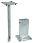 Kit d'ancrage m�canique pour poteau rectangulaire 80x40 mm