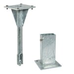 Kit d'ancrage m�canique pour poteau rectangulaire 80x40 mm