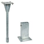 Kit d'ancrage m�canique pour poteau rectangulaire 80x40 mm