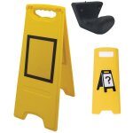 Kit chevalet de signalisation de danger vierge avec insert magn�tique