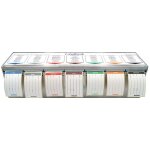Kit distributeur + 7 rouleaux d'�tiquettes journali�res solubles haccp - labelfresh pro