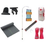 Kit d'intervention pour transformateur avec tapis isolant