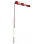 Kit manche � air comprenant m�t, girouette et manche � vent