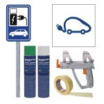 Kit de marquage pour emplacement r�serv� borne de recharge pour voiture �lectrique