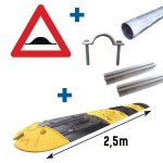 Kit panneau dos d'ne + fixations + ralentisseur 2, 5m ou 5m