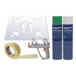 Kit peintures et pochoir point de rassemblement