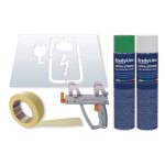 Kit pochoir et peintures borne de recharge