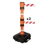 Kit seton easyextend - poteaux avec sangle rtractable double