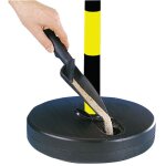 Lot de 5 poteaux en pvc et socles au choix
