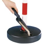 Lot de 5 poteaux en pvc et socles au choix