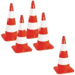 Lot de c�nes de chantier non - r�fl�chissants