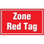 Marquage au sol - zone red tag