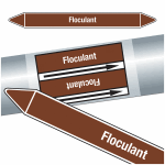 Marqueurs de tuyauteries clp  floculant  (liquides inflammables)