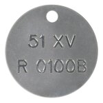 Marqueurs de vannes personnalis�s estamp�s en inox ou aluminium