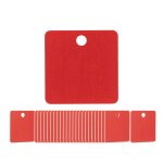 Marqueurs de vannes vierges color�s en aluminium anodis�
