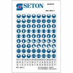 Mini autocollants de signalisation d'obligation