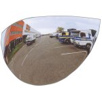 Miroirs de circulation convexe croissant de lune sans encadrement