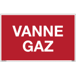 Panneau arret d'urgence - vanne gaz