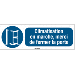 Panneaux et autocollants horizontal - climatisation en marche