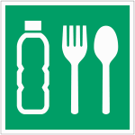 Panneaux et autocollants iso 7010 - rations d urgence - e074
