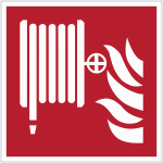 Panneaux et autocollants iso 7010 robinet d'incendie arm� - f002