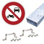 Panneau b7a - interdiction d'acc�s aux v�hicules � moteur, � l'exception des cyclomoteurs (homologu� ...